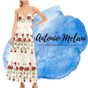 Antonio Melani Henry Embroidered Floral Maxi Dress